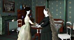 Incontro tra la Regina Vittoria ed Eugenia di Montijo, particolare della stanza N. 10